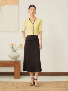 Lightweight Tri-acetate Blended Luminescent Slimming Mermaid Skirt