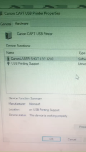 Linh Kiện Máy In Canon LBP 1210 – Board Nguồn Cụm Sấy Hộp Quang LSU Main Formater – Hàng Tháo Máy Zin