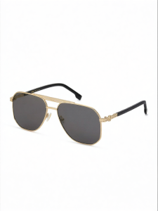 Hugo Boss | Trendy Aviator-Style Double Bridge Sunglasses UV Protection