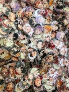 Acrylic Artwork Zhang Yixing Music Festival Support Handmade Hair Clip Accessories Double-Sided Flocking Acrylic Plate