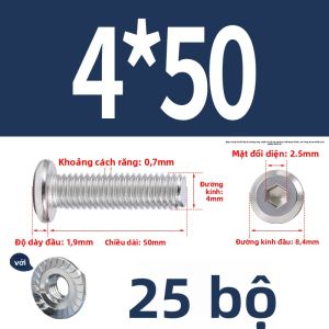 POWER&STRONG | Combo Ốc Vít Nội Thất Thép Không Gỉ 304