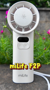 Quạt Cầm Tay miLife F2P Băng Lạnh - 100 Cấp Độ Gió Làm Lạnh 16 Độ - BH 12 Tháng - Minh Việt