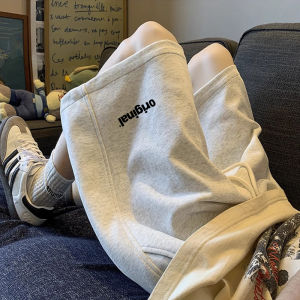 Summer 2025 Mens Sporty Casual Loose Fit Basketball Pants Running Wide Leg Five-Quarter Length Middle Pants Versatile Shorts