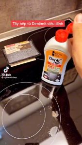Dung dịch vệ sinh mặt kính bếp từ hồng ngoại Denkmit 3 IN 1 300ml mẫu mới nội địa Đức.