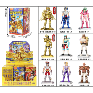 Blokees Gold Saint Action Figure Galaxy Version 02 Libra Dohko Sagittarius Saint Seiya Assembling Toys Children Birthday Gift
