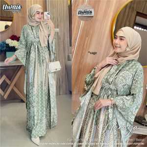 Kaftan Lebaran Baju Syari Lebaran Model Terbaru Motif Premium Terlaris Buat Pesta Kondangan Bisa Naraya By Uwais