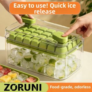 BANSU | Food-grade Pressable Ice Tray With Lid