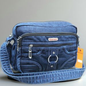 selendang wanita jeans bahan denim terbaik halus dan tebal Garnet uk cukup besar 6 model 3 warna