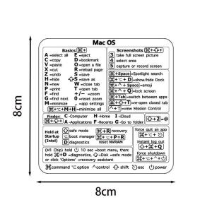 【Y】1Pc Practical Computer Decorative Sticker Reference Keyboard Shortcut Sticker for Laptop Word/Excel Essential Gadget Decor