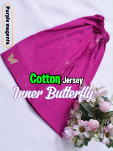 Butterfly Inner Snowcap  Muslimah Inner Hijab in Cotton Jersey – Soft & Comfortable (20 Colors)