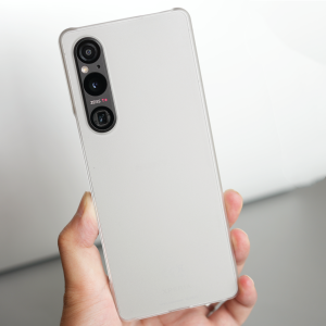 Ultra-Thin Transparent Protective Case for Sony Xperia1V Phone Cover Hard Shell Matte Finish Simple Design Half Wrap PC Material