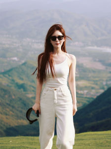 Zhaolu White Strapless Vest Womens Spring Autumn Base Layer with Chest Pad American Style Tube Top Summer Outdoor Wear