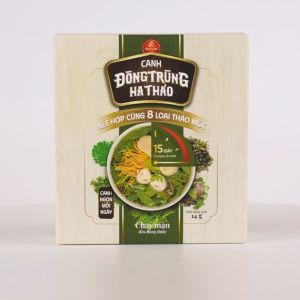 Canh Rau Đông Trùng Hạ Thảo (Có Sợi Nấm Đông Trùng Hạ Thảo Bên Trong) - Giàu chất xơ thanh lọc cơ thể giảm nóng trong người