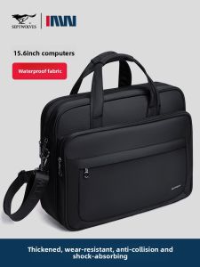 SEPTWOLVES | Mens Large Capacity Single Shoulder Business Laptop Briefcase