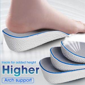 1.5/2.5/3.5 Cm Arch Support Height Increase Insoles Light Weight Soft Elastic Lift Soft Elastic Lifting For Men Women Shoes Pads