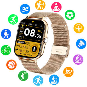 2023 Smart Watch for Men Women Bluetooth Calls Smartwatch for Xiaomi with Metal Silicone Heart Rate Sleep Monitor Blood Oxygen for Android Phone and iOS Phones