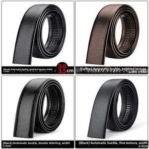 Belt Mens Non-Lead Comfort Click Belt Men Genuine Leather Headless Belt Young and Middle-Aged Business All-Match Pants Belt