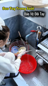 Găng Tay Cao Su Không Màu PHANGIA Combo 1 Hộp (100 cái) | Dùng Trong Bếp Spa Không Bột