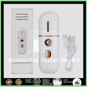 Mini Portable Rechargeable Mist Nano Spray Facial Steamer Face Humidifier Device 20ml