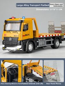 Large Realistic Construction Crane Toy Alloy