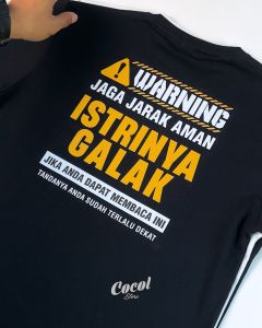 Cocol Store - Kaos Jaga Jarak Aman Series (Ver. Istri Galak)