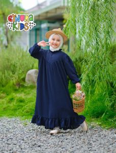 GAMIS DRESS ANAK BAHAN CRINCLE