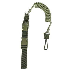 Anti-lost Elastic Lanyard Rope Tactical Spring Safety Strap Rope For Chain Flashlight Key Ring Hunting Accessories