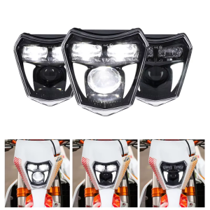 ไฟหน้ารถมอเตอร์ไซค์ LED Enduro Motocross พร้อมไฟ DRL สำหรับ KTM EXC XC SX MX XC 125 250 300 450 ไฟหน้ารถวิบากอเนกประสงค์