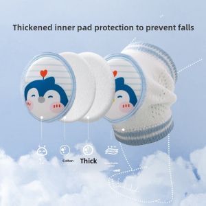 Baby Girls Thin Knee Pads for Crawling And Walking Protection Child Safety Gear Lightweight Knee Cushion Covers Joyncleoin Cotton Blend