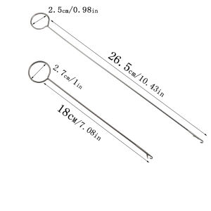 1 cái may vòng Turner móc vòng lặp dài Turner công cụ với chốt cho vải thắt lưng dải tự làm phụ kiện đan len