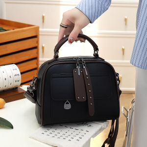 Fashionable Commuter Womens Bag 2025 New Style Autumn Square Crossbody Bag with Wide Shoulder Strap Handbag Soft PU Leather