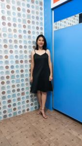 Midi Dress Satin Silky Premium