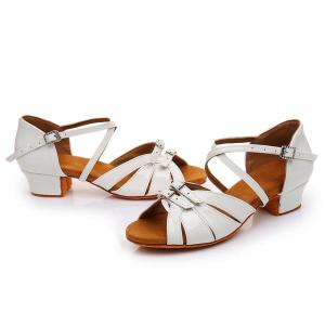 Trẻ Em Giày khiêu vũ Cho Cô Gái Phụ Nữ Phòng Khiêu Vũ Giày Latin Phụ Nữ Hiện Đại Tango tiết mục nhảy múa Giày Dép Salsa 3.5Cm Gót Chân