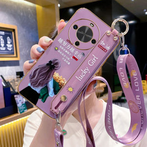 Huawei Hi Enjoy 70 plus Phone Case New Model JEY AN00 Protective Silicone Cover WiKO Enjoy 70P Lens Full Wrap Anti-Fall Female Version High-End Fashion with Lanyard Shell