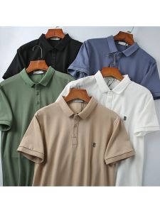 Áo Thun Polo Cotton Nguyên Chất Thoáng Khí Mùa Hè Mới Dành Cho Nam Tay Ngắn in Họa Tiết Thời Trang Công Sở Thường Ngày