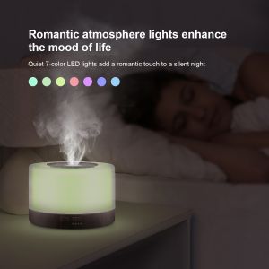 Ultrasonic 500ML Air humidifier remote and essential oil aromatherapy air purification LED Light USB Portable Essential Oil Aromatherapy Diffuser Ultrasonic Mist Home Office Car Purifier Sprayer Gift