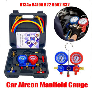 Unicorn R134a Car Aircon Manifold Gauge Freon Pressure Gauge AC Manifold Gauge Set Air Conditioner Repair