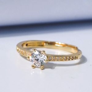 Mikana Valentines Promise Ring 18k Gold Plated Ayaka Ring Accessories for women engagement ring