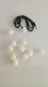 [MINI]10 cái bông xốp lọc micro mini loại nhỏ màu trắng kem