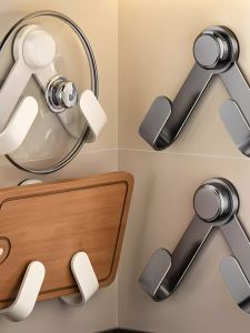 GUOQI | Sturdy Durable Easy Install Rotating Pot Lid Organizer