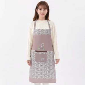 Waterproof Oil-resistant Long-sleeve Korean Style Apron for Women Kitchen Home Use Overall Coat Winter Autumn New Work Uniform