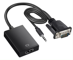 สายแปลงสัญญาณ VGA TO HD เอชดีเอ็มไอ with audio full HD (สาย)