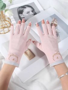 JIFANPAUL | UV Protection Thin Fingerless Gloves for Women