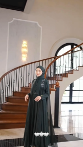 COD Haneen Abaya Ceruty Babydoll Payet Dress BUSUI Wanita Terbaru 2024 Kekinian Gamis Kondangan Murah