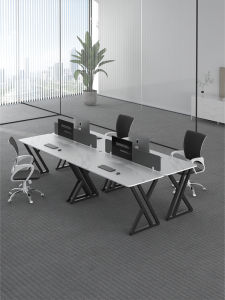 Minimalist Modern Partition Desk White