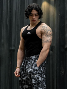 JIANSHENSHIJIAJIANSHEN | Quick-drying High-elastic Training Tank Top