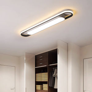 LANTU 100cm Minimalist LED Ceiling Light Long Strip Corridor Cloakroom Balcony Room Lamp Tricolor Lighting Fixture