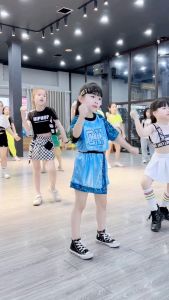 Set Bộ Đồ Tập Nhảy Nhũ Kim Sa Sequin Màu Xanh Hoàng Gia Hàng QCCC FANEKIDS Cho Bé Gái Đồng Phục Biểu Diễn Bé