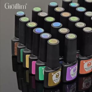 6-piece long effect nail gel set LED transparent nail polish DIY nail enhancement design washable and removable nail art paint