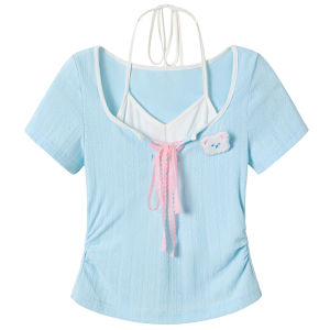 Dopamine Dressing Blue Half Skirt